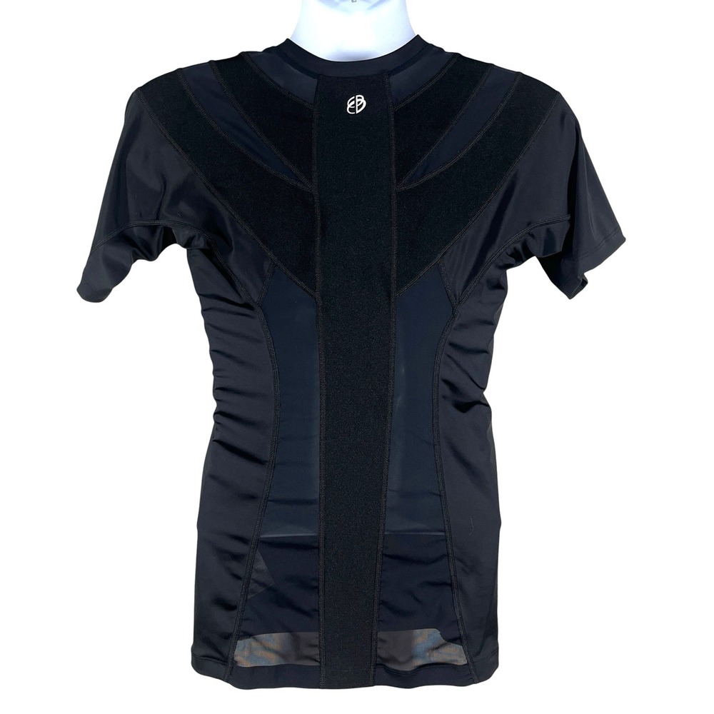 Alignmed Posture Shirt Mens L Black Compression PowerMesh Neuroband Tech